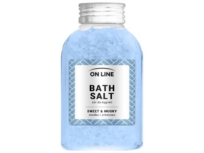On Line Sól do kąpieli Sweet & Musky Blue 600g