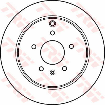 DISCOS DE FRENADO PARTE TRASERA TRW DF6024  