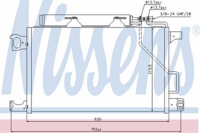 РАДИАТОР КОНДИЦИОНЕРА NISSENS 940100