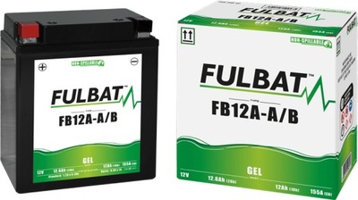 BATERÍA FULBAT YB12A-B (ZELOWY, BEZOBSLUGOWY)  