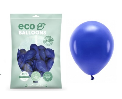 Balony Eco 26cm granatowe 100 szt EKOLOGICZNE