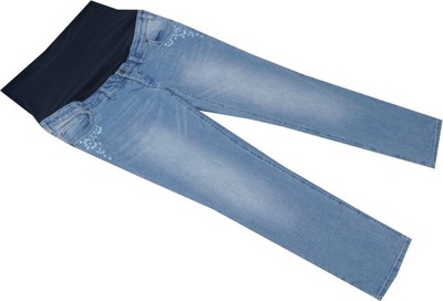 BONPRIX_48_ SPODNIE jeans ciążowe z elastanem V024