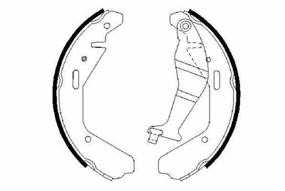 BRAKE SHOES BRAKE OPEL AGILA 03-07 SUBARU JUSTY  