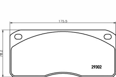 Textar 2930201 набор тормозных колодок тормозных, тормоза дисковые фото №1
