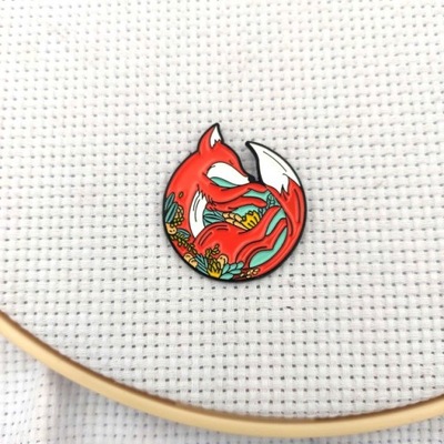 Fox Needle Minder Magnes DIY Uchwyt na igły Haft Ś