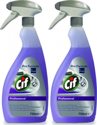 Płyn do mycia dezynfekcji Cif Professional 2w1 x2