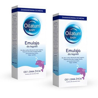 Zestaw OILATUM BABY Emulsja do kąpieli, 2 x 500ml