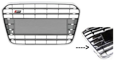 Решітка радіатора решітка радіатора перед audi a6 4f c6 11-14 s6 фото №1