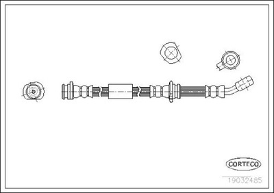 CORTECO 19032485 CABLE DE FRENADO ELÁSTICO  