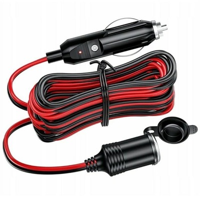 Przedłużacz подовжувач роз'єм прикурювача автомобіля 12v кабель шланг 2m фото №1