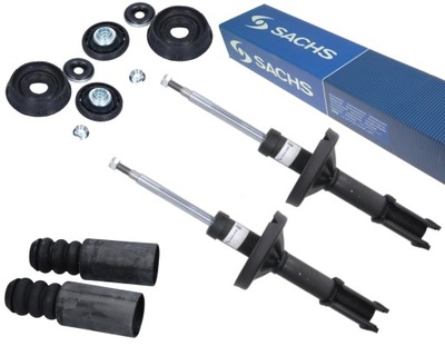 Sachs 2x амортизатори + подушки безпеки + захист i відбійники renault twingo ii перед фото №1