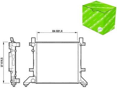РАДИАТОР ДВИГАТЕЛЯ ВОДЫ VW LT 28-35 II LT 28-46 II 2.3 2.5D 2.8D
