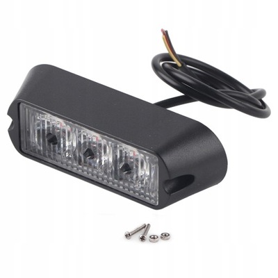 3 DIODO LUMINOSO LED CAR TRUCK DE EMERGENCIA LUZ DE ADVERTENCIA  