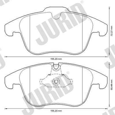 КОЛОДКИ ГАЛЬМІВНІ ПЕРЕД JURID 573311J