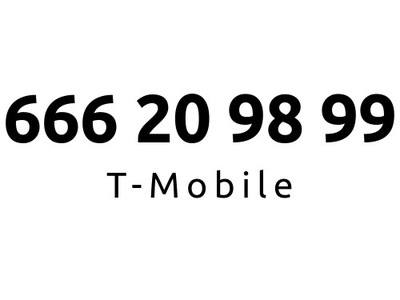 666-20-98-99 | Starter T-Mobile (209 899) #C