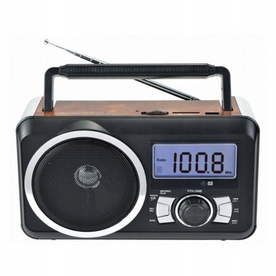 Przenośne radio z wyświetlaczem LCD, z USB,FM i SD