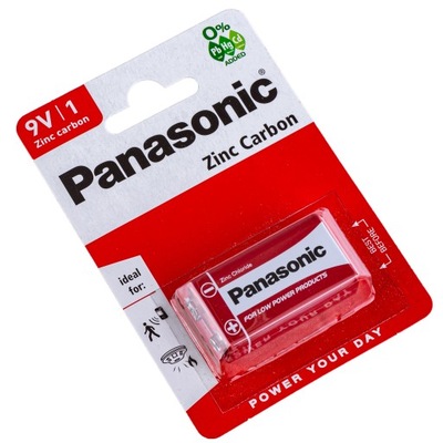 Bateria Cynkowo-węglowa Panasonic 9V 6F22 1 Szt