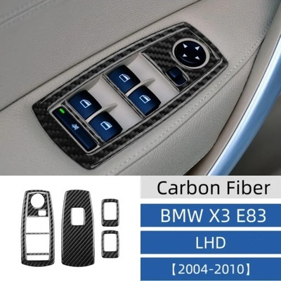 PARA BMW X3 E83 2006-2010 DE PUERTA CON FIBRAS DE CARBÓN SOPORTE CENTRUM STE~14759  