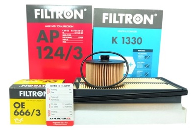 3 фільтри filtron renault koleos 2 ii 1.3 tce 2022- фото №1