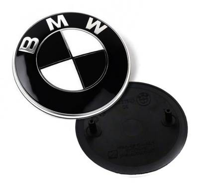 EMBLEM BMW 82MM SIGN E87 E81 E46 E60 E61 E90 E91 E36 X1 E84 X3 E83 X5  