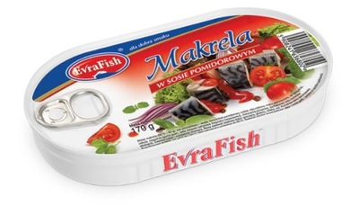 MAKRELA W SOSIE POMIDOROWYM konserwa EvraFish 170g