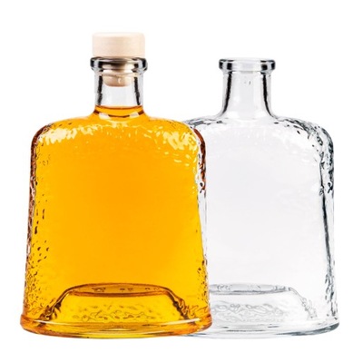 Butelka LODOWA 500 ml na nalewki whisky z korkiem