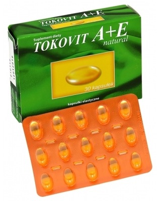 Tokovit witamina A + E natural 30 kapsułek