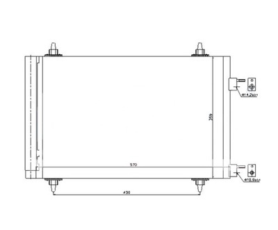 RADUADOR DE ACONDICIONADOR PARA CITROEN C4 GRAND PICASSO  