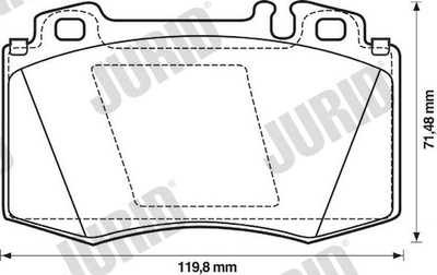 КОЛОДКИ ТОРМОЗНЫЕ ПЕРЕД JURID 571961J