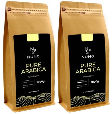 Kawa ziarnista NUNO Pure Arabica 2kg świeżo palona