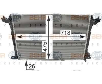 Радіатор audi a7 4k8 18- 8w0121251ak фото №1