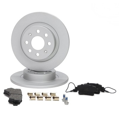 Тормозные диски тормозные колодки задняя fiat grande / punto / evo фото №1