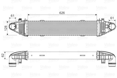 VALEO 818616 RADUADOR AIRE DE CARGA  