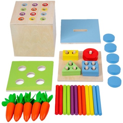 1 zestaw zabawek Montessori dla dzieci