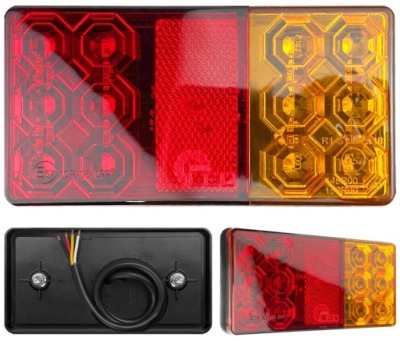 PHARE ARRIÈRE LED 12V 16X LED HOMOLOGATION ECE R10 R148 R150 