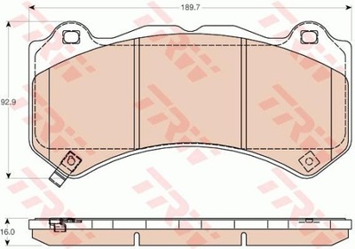 ZAPATAS DE FRENADO PARTE DELANTERA JEEP GRAND CHEROKEE 3,0 CRD/3,6-6,4 4X4 10-  