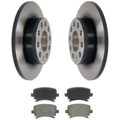 Тормозные диски + тормозные колодки задняя vw golf v vi plus jetta 260mm фото №1
