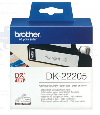 Taśma papierowa Brother DK-22205 62mm 30,48m