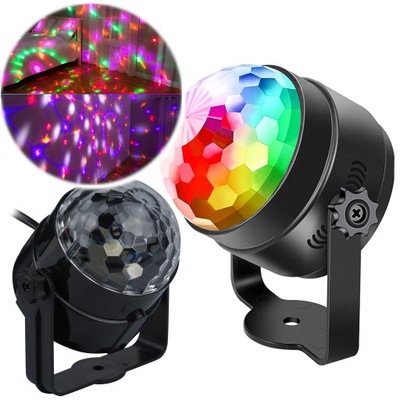 PROJEKTOR DYSKOTEKOWY REFLEKTOR KULA DISCO LED RGB