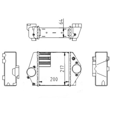 RADUADOR AIRE DE CARGA HART 612 084  