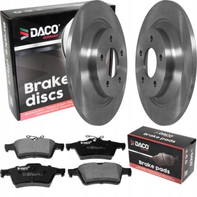 Гальмівні диски i гальмівні колодки daco germany mazda 5 05- задня фото №1