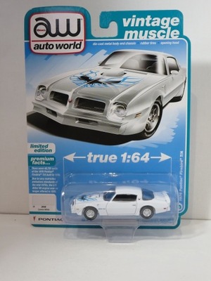 Auto World 1:64 Pontiac Firebird T/A 1976 c.white