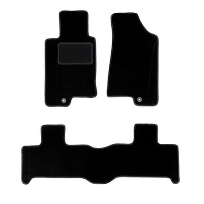 ALFOMBRILLAS DE FELPA NEGRAS BASIC PARA HUMMER H3 05-10  