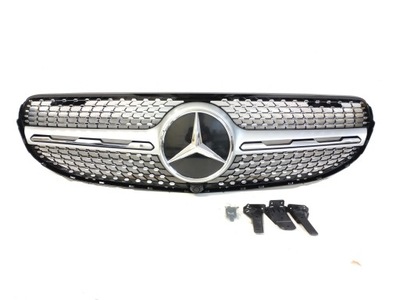 Решётка радиатора решётка радиатора радиатор mercedes glc x253 19- silver фото №1