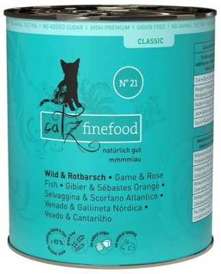 Catz Finefood Classic Dziczyzna i Karmazyn 800g