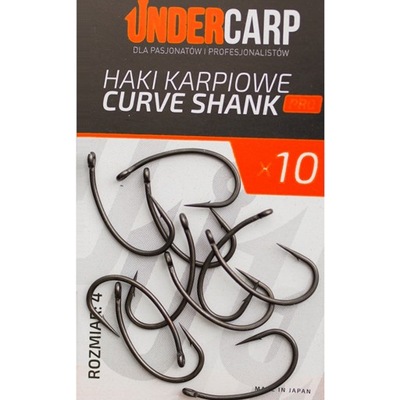 Haki Karpiowe Curve Shank 4 PRO UNDERCARP