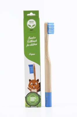 Bambusowa, wegańska szczoteczka do zębów dla dziec