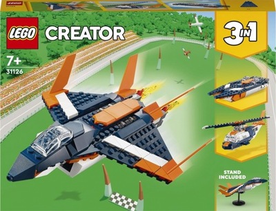 LEGO CREATOR Odrzutowiec Naddźwiękowy 3w1 31126