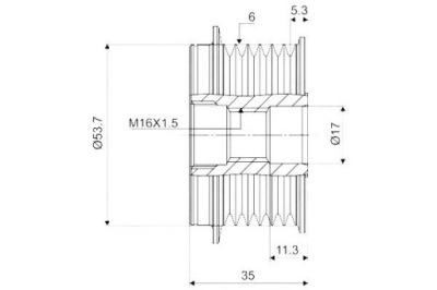 Генератор - сцепление односторонний valeo 588080 фото №1