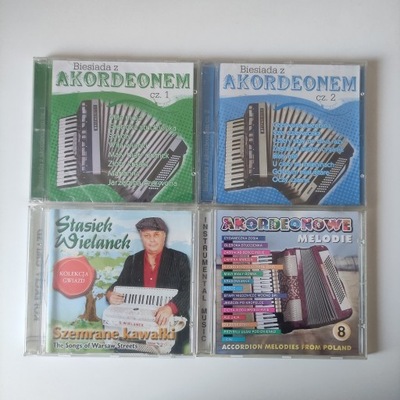 PRZEBOJE NA AKORDEONIE - BIEDSIADA Z AKORDEONEM - WIELANEK - 4x CD -